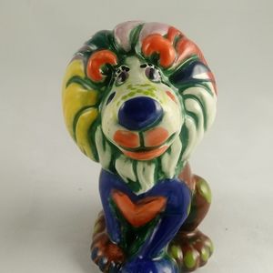 Colorful Rainbow Love Lion Figurine